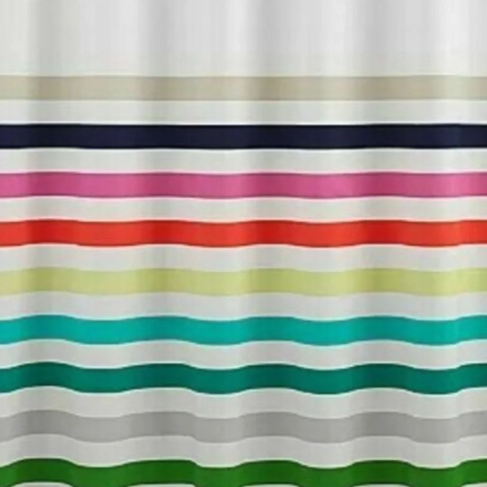 KATE SPADE CANDY STRIPE SHOWER CURTAIN